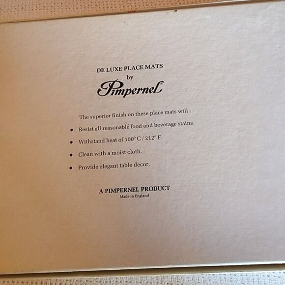 Pimpernel Vintage Famous British Golf Clubs Set of 6 Deluxe Finish PlaceMats - Picture 10 of 12